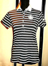 Kurzarm Turniershirt Poloshirt Shirt HV POLO HVPArlene Gr.M Navy gestreift unge.