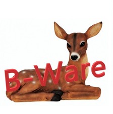 2. Wahl Rehkitz groß ca. 44 x 35 cm Wildtier Gartenfigur mit Defekten B Ware