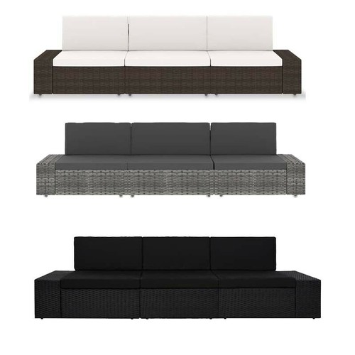 Sitzer modular sofa poly - 3-sitzer,