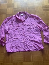 Pinkfarbene Seidenbluse Gr M, Passt Bis Gr 44