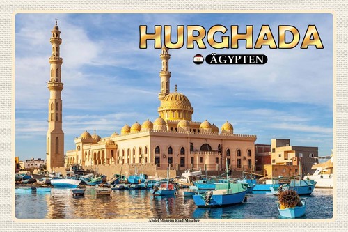 Holzschild 12x18 hurghada - holzschild,