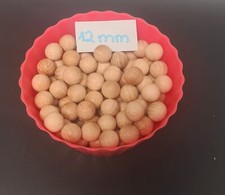 Holzkugeln - Holzperlen aus massiver Buche - ø 12 mm - 100 Stück