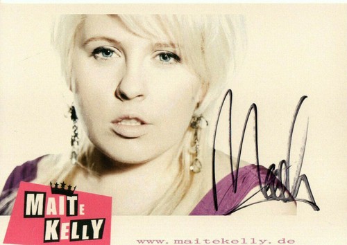 Autogramm maite kelly - autogramm,