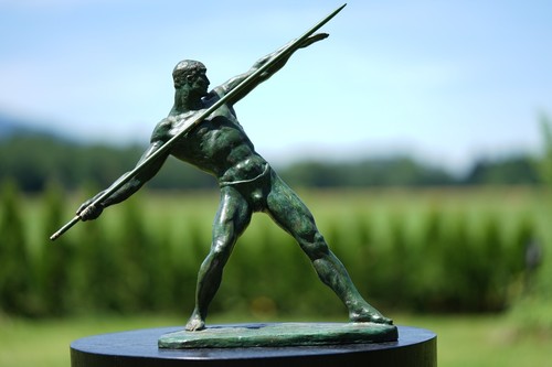 Orig bronze speerwerfer - orig.,