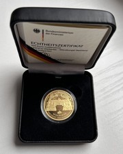 100 € Goldmünze 2010: UNESCO-Welterbe Würzburger Residenz u. Hofgarten Mzz. J st