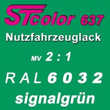 8,5 kg 2K HS Autolack VOC 2:1 RAL 6032 signalgrün NFZ LKW Lack Set mit Härter