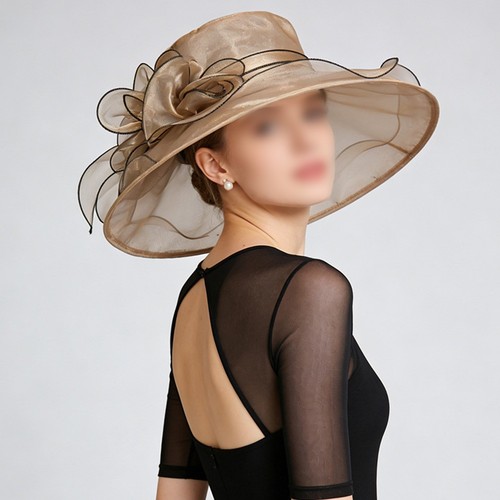 Organza fascinator hut mode - fascinator,