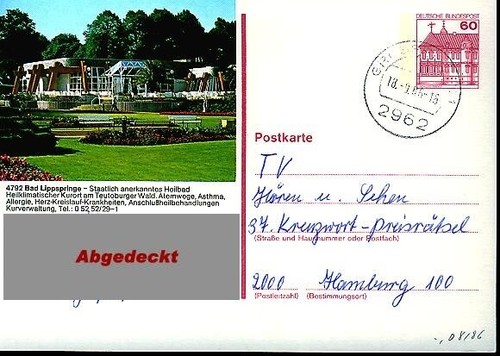 Bildpostkarte bad - (460),