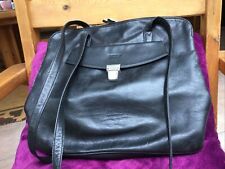 BREE Shopper Schwarz Leder Zwei Tragegurte