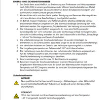 Heizpatrone Heizstab Heizelement isoliert 7,5kW f. Pufferspeicher Thermostat