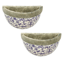 2x Wandhalbschale Hängekorb