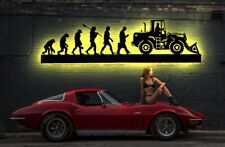 LED Schild Radlader Emblem