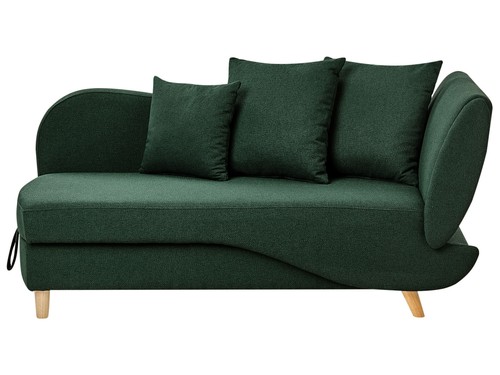 Chaiselongue leinenoptik grün - leinenoptik,