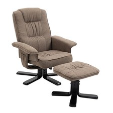 Relaxsessel mit Hocker Fernsehsessel Drehsessel Polstersessel Stoff