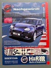 H&R Federn Fahrwerk Tuning Hamann Porsche Cayenne 2006 Vintage Werbung Reklame
