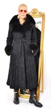 A5373 SWAKARA PERISANER MANTEL ECHT PELZ PELZMANTEL  FUCHS BESATZ - PERSIAN LAMB