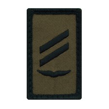 Bundeswehr Mini Rank Patch mit Dienstgrad Gestickt mit Klett Luftwaffe 3x5cm