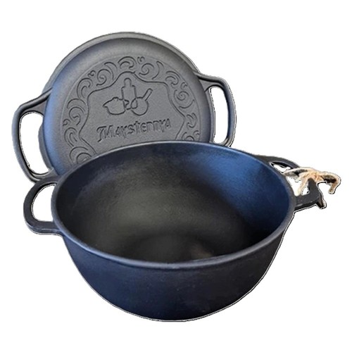 Gusseisen kochtopf mit - kochtopf,