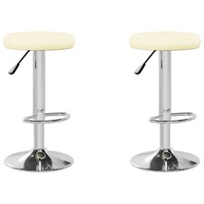  vidaXL Barhocker 2 Stk. Weiß