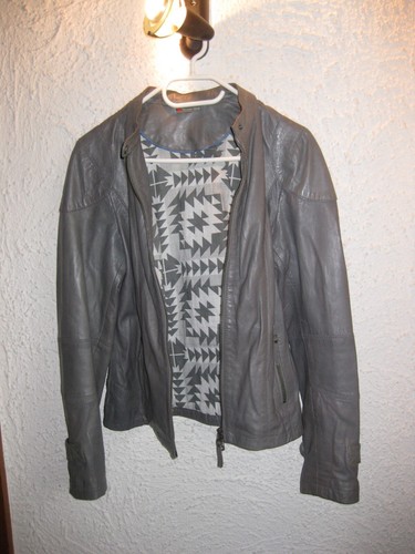Lederjacke street one grau - one,