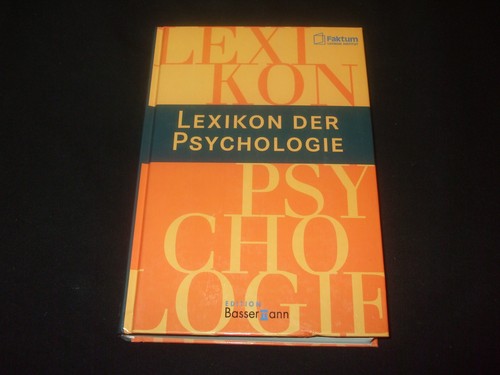 Lexikon der psychologie - lexikon,