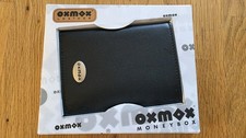 oxmox Leder Kombibörse Geldbörse Portemonnaie Schwarz Black Leather Neu OVP 