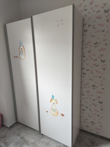 Kleiderschrank weiß mit - weiß,