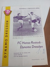 Programmheft Dynamo Dresden  - FC Hansa Rostock
