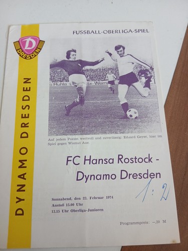 Programmheft dynamo dresden - ,