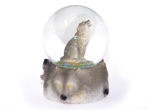 Schneekugel poly wolf - poly,