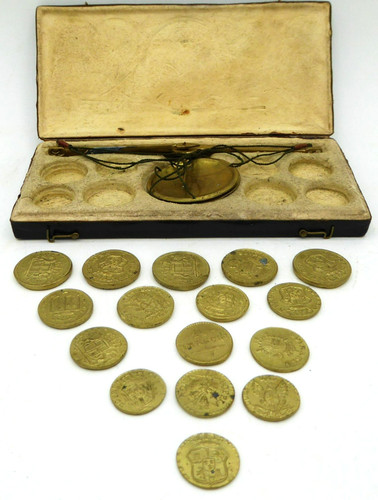 Münzwaage münzgewichte - münzwaage,
