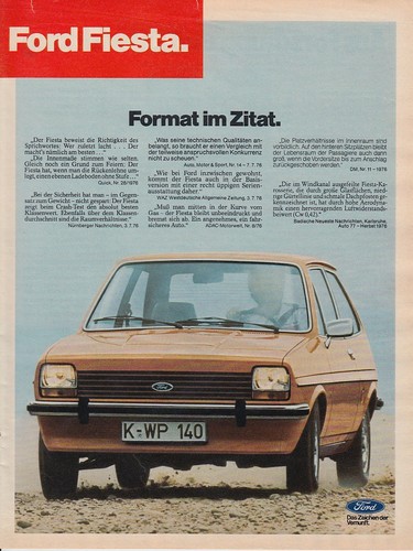 Ford fiesta reklame - '76,