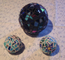 Mosaik Kugel Set, 1 grosse und 2 kleine vom Bodensee