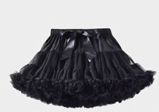 Damen Mädchen Petticoat Tüllrock Rockabilly Reifrock Tutu Tanz Ballett Rock R16