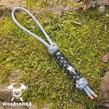 Lanyard für Messer oder Schlüssel Paracord 550Typ III Handarbeit Handmade Skull