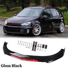 Für VW Golf GTI MK7 MK6 MK5 GT Front Spoiler Frontlippe Vorne Stoßstange Schwarz