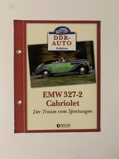 Atlas EMW 327-2 Cabriolet Datenblatt Prospekt Literatur Auto Broschüre DDR