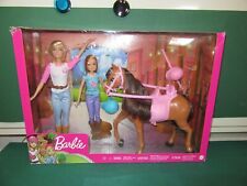 Barbie Puppen mit Pferd und Zubehör im Originalkarton ungeöffnet