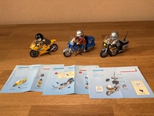 Playmobil 5116/5114/4077 - Motorräder Supersportler/Chopper/ADAC Stauberaterin