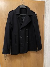 Herren Schurwolle Mantel