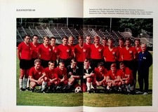 Farbiges Ausklapp Bild 2 x DinA 4 Hannover 96 ca 1965 Copress