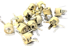 10x Trimm-Kondensator Kapazitäts-Trimmer KERAMIK  Scheibentrimmer 6/25pf NOS
