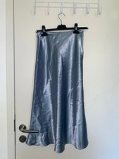 ZARA MAXIROCK SATINROCK  Hellblau Party Gr. XS NEUW.!TOP!