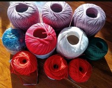 Häkelgarn Konvolut 10 Knäuel verschiedene Farben