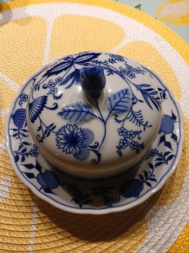 Butterdose zwiebelmuster - butterdose,