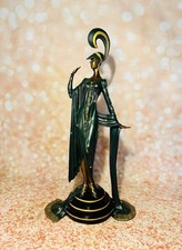 Farbige Art Deco Bronzefigur
