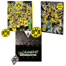 Adventskalender 1. Bundesliga Borussia Dortmund Gladbach+ Bierdeckel/Untersetzer