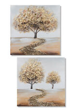 2er Set Leinwandbilder Bäume
