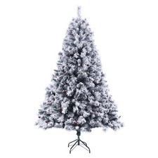 B-Ware SVITA Weihnachtsbaum Künstlich Schnee Zapfen Beeren Tannen-Baum 210 cm
