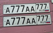 Auto Nummernschild Kennzeichen